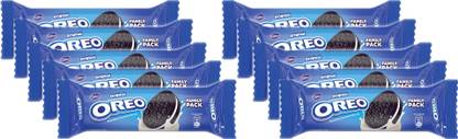 Cadbury Oreo Chocalate Sandwich Biscuits, 120g (Pack of 10) Cream Filled Biscuit