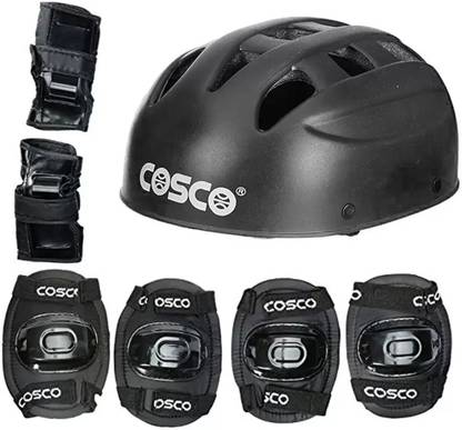 COSCO Skating Body Protective Kit ( Junior ) 4 in 1 Protective Kit includes 1 Head, 2 Knee 2 Elbow & 2 Pam Guards Skating Kit