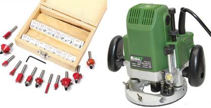 Digital Craft PROFESSIONAL Kobalt KER 3612 Wood Working Router Machine Suitable For 8mm-12mm Router Bits With Free 12pcs 8mm Shank Router Bit Set. Rotary Tool