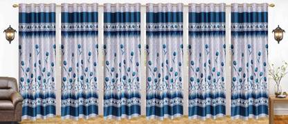 Ville Style 214 cm (7 ft) Door Polyester Room Darkening Curtain (Pack Of 6)