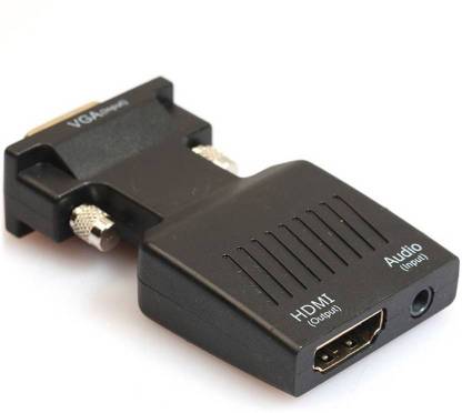 microware HDMI Cable 12 m VGA to HDMI Input Output Audio Converter