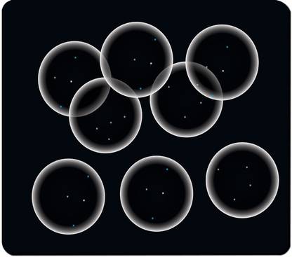 Allcarty Bubble Design Mouse Pad Non Slip Base Mousepad