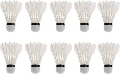 TIMA New All-Round Badminton Shuttlecocks White Feather Feather Shuttle  - White