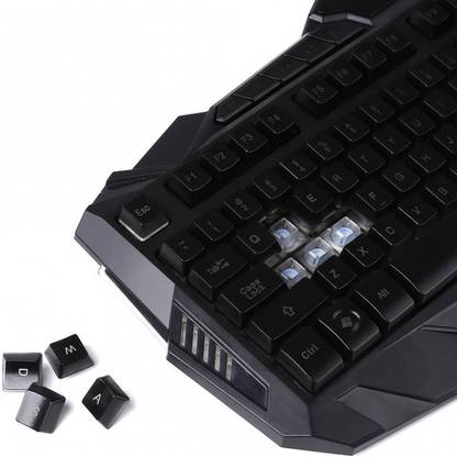 MARVO Scorpion Black Light Wired Gaming Keyboard and Mouse Combo Wired USB Gaming Keyboard Compatible with Desktop, Laptop, Mac