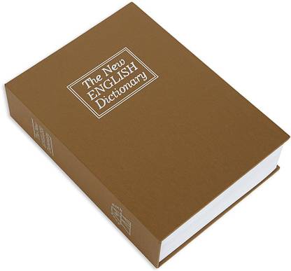 DOCOSS English Dictionary (Large Size) Hidden Book Safe Vault Box For Cash Jewellery-2 Keys -A4 Cash Box