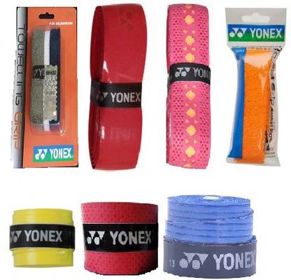 YONEX Combo of Badminton Racket Grips (Pack of 7) (Color on availability) Smooth Tacky