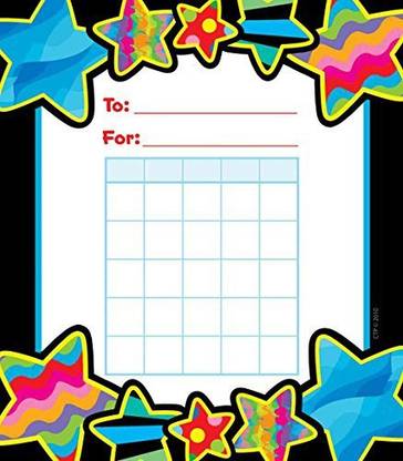 Creative Teaching Press Poppin' Patterns Stars Student Incentive Chart (1414)