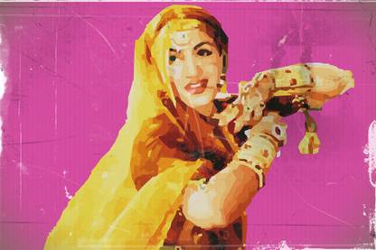 Madhubala 1 Canvas painting | Wall Art Poster Paper Print