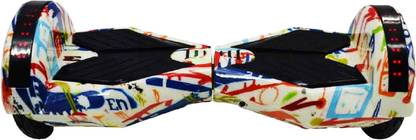 EMOB Custom Abstract Printed Two-Wheel Self Balancing Electric Segway Scooters With Wireless Bluetooth Speaker & Led Light HoverBoard Scooter