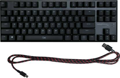 HyperX Alloy FPS Pro Tenkeyless Mechanical Cherry MX Red Wired USB Standard Gaming Keyboard Compatible with Desktop, Laptop, Mac