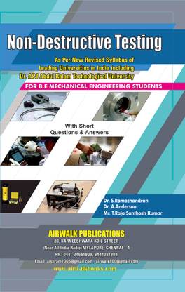 NON-DESTRUCTIVE TESTING
