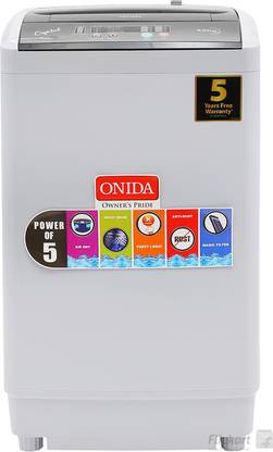 ONIDA 6.2 kg Fully Automatic Top Load Washing Machine Grey