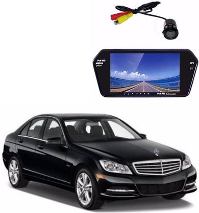 AUTOGARH M66 Rear View Mirror 7 Inch Monitor With Bluetooth & Camera For S-Class Black LED