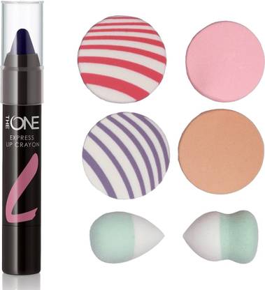 Oriflame Sweden Express Lip Crayon 2.8g (Indigo Dare - 33193) With Puff Sponge