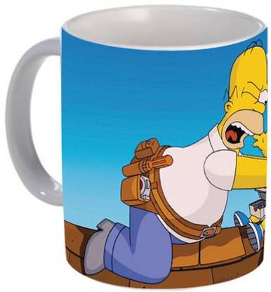Mugs4You Bart Home Choke Cartoon ,Personalised Ceramic Ceramic Coffee Mug