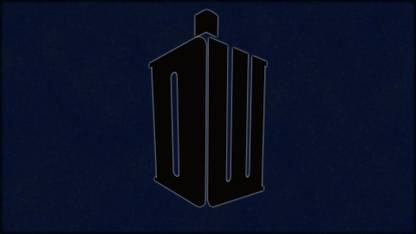 BeLucky Wall Poster-Doctor-Who-blue-logo-TARDIS Paper Print