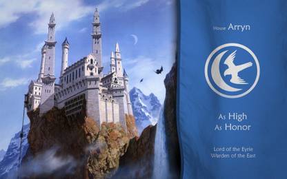 AnanyaDesigns Wall Poster-Game-of-Thrones-House-Arryn-The-Eyrie-castle Paper Print
