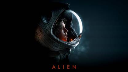 Akhuratha Wall Poster -Alien-movie-Ellen-Ripley-Xenomorph-artwork-science-fiction-Sigourney-Weaver-space-suit Paper Print