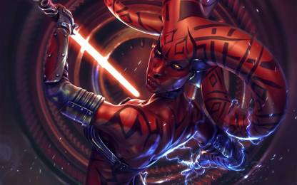 Akhuratha Wall Poster Star-Wars-artwork-Darth-Talon Paper Print
