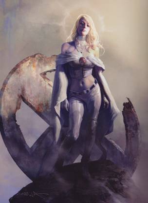 ASHD Wall Poster -comic-art-comics-X-Men-Emma-Frost Paper Print
