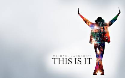 Akhuratha Wall Poster -Michael-Jackson-silhouette-movies-simple-background Paper Print