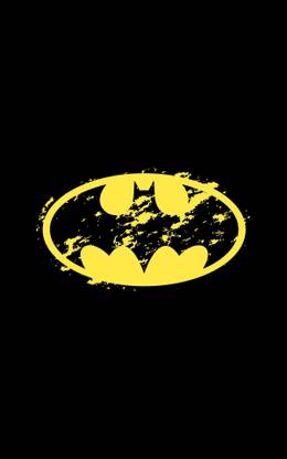 Akhuratha Wall Poster Batman-Batman-logo-simple-background-portrait-display Paper Print