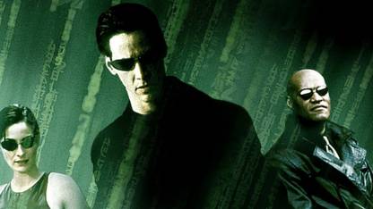 Aabhaas Wall Poster -The-Matrix-movies-Neo-Keanu-Reeves-Morpheus-Trinity-Carrie-Anne-Moss Paper Print