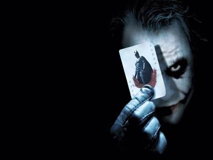 BeLucky Wall Posterhttp://wallup.net/wp-content/uploads///-Joker-Batman-Begins-Batman Paper Print