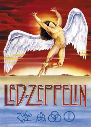 Athah Fine Quality Poster Led Zeppelin Swan Song Official Paper Print Paper Print