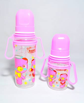 Dolphin Baby Products Fancy baby feeder handle bottle combo set of 2 - 250 ml