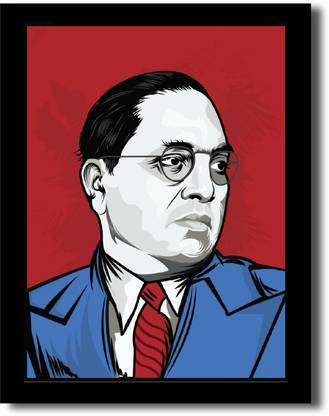 Legendary Ambedkar Wall Poster Frame Fine Art Print