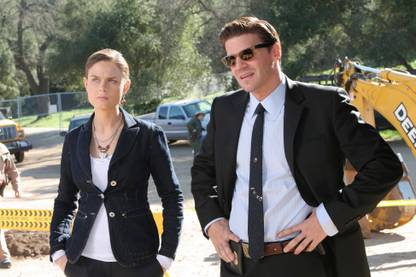 Wall Poster TV Show Bones Seeley Booth David Boreanaz Emily Deschanel Temperance Brennan Paper Print