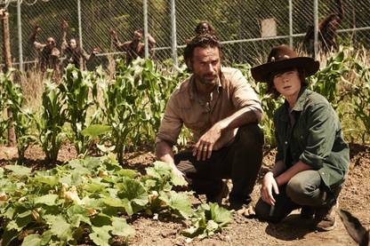 TV Show The Walking Dead Chandler Riggs Carl Grimes Andrew Lincoln Rick Grimes Walking Dead HD Wall Poster Paper Print