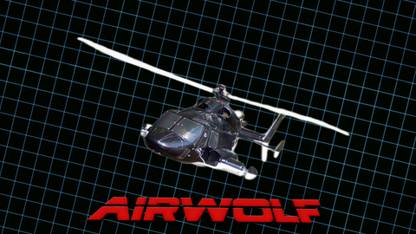 ASHD Wall Poster Airwolf Paper Print