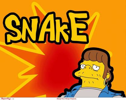 ASHD Wall Poster The Simpsons Snake Jailbird Paper Print