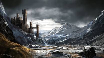 Aabhaas Wall Poster-Game-of-Thrones-House-Bolton-A-Song-of-Ice-and-Fire-Dreadfort Paper Print