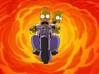 TV Show The Simpsons Bart Simpson Homer Simpson HD Wall Poster Paper Print