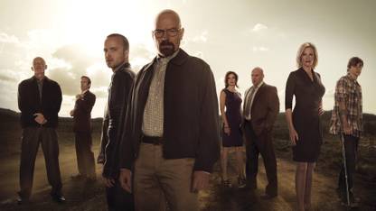Wall Poster TVShow Breaking Bad Jonathan Banks Mike Ehrmantraut Bob Odenkirk Saul Goodman RJ Mitte Marie Schrader Betsy Brandt Walter White Jr. Dean Norris Hank Schrader Aaron Paul Skyler White Anna Gunn Jesse Pinkman Bryan Cranston Walter White Cast Paper Print