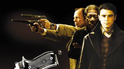 ASHD Wall Poster - -Lucky-Number-Slevin-Josh-Hartnett-Morgan-Freeman-Bruce-Willis Paper Print