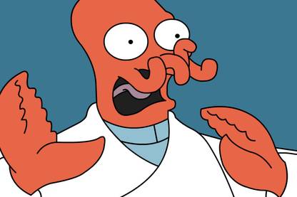 ASHD Wall Poster Futurama The Simpsons Zoidberg Dr John Zoidberg Paper Print