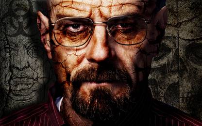 Wall Poster TV Show Breaking Bad Walter White Bryan Cranston Face Glasses Paper Print
