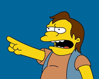 Aabhaas TV Show The Simpsons Nelson Mandela Muntz Nelson Muntz HD Wall Poster Paper Print
