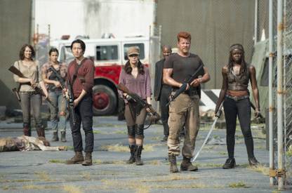 TV Show The Walking Dead Michonne Danai Gurira Steven Yeun Glenn Rhee Lauren Cohan Maggie Greene Michael Cudlitz Sgt. Abraham Ford Christian Serratos 	Christian Serratos Rosita Espinosa HD Wall Poster Paper Print