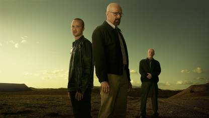 Wall Poster TV Show Breaking Bad Bryan Cranston Walter White Aaron Paul Jesse Pinkman Jonathan Banks Mike Ehrmantraut Paper Print