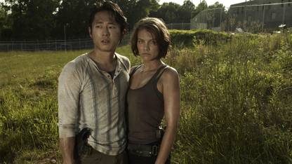 TV Show The Walking Dead Glenn Rhee Steven Yeun Maggie Greene Lauren Cohan HD Wall Poster Paper Print