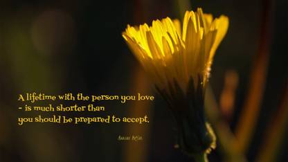 BeLucky a-quote-quotes-acceptance-partner Wallposter Paper Print