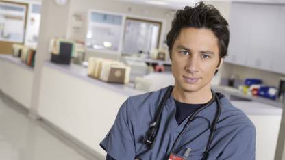 Wall Poster TVShow Scrubs J. D. Zach Braff Paper Print