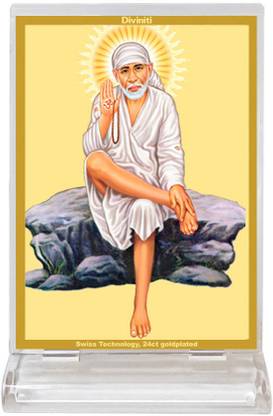 DIVINITI Sai Baba Rock Pose Religious Frame
