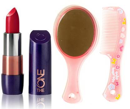 Oriflame Sweden The ONE 5-in-1 Colour Stylist Lipstick 4g (London Red - 30670) With Comb Mirror