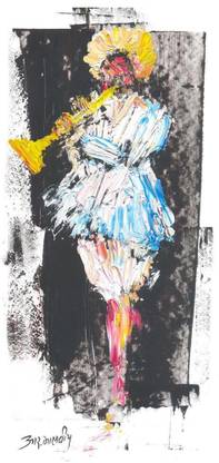 Harmony Arts Online Presents Dance Music Hotel Painting ( Art Print ) For Home & Office Decor. Model no : ma191. Size :- 16 x 8 (in.) Canvas 8 inch x 16 inch Painting